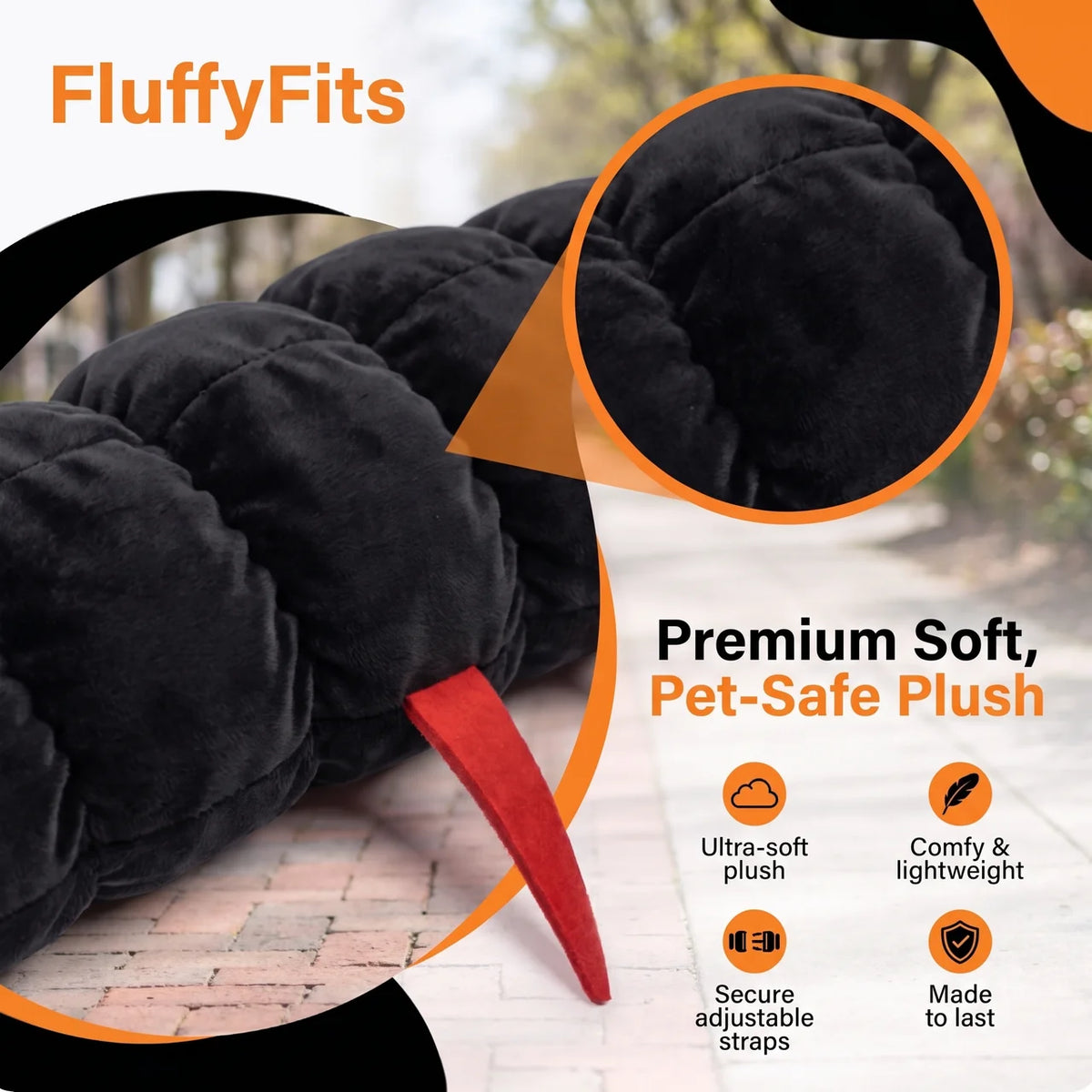 FluffyFit™ Cat Costume | Soft Plush Halloween Crawler, Easy On