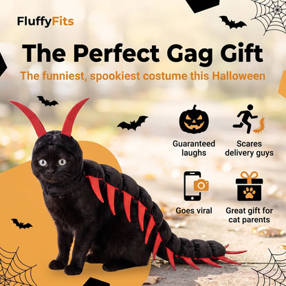 FluffyFit™ Cat Costume | Soft Plush Halloween Crawler, Easy On
