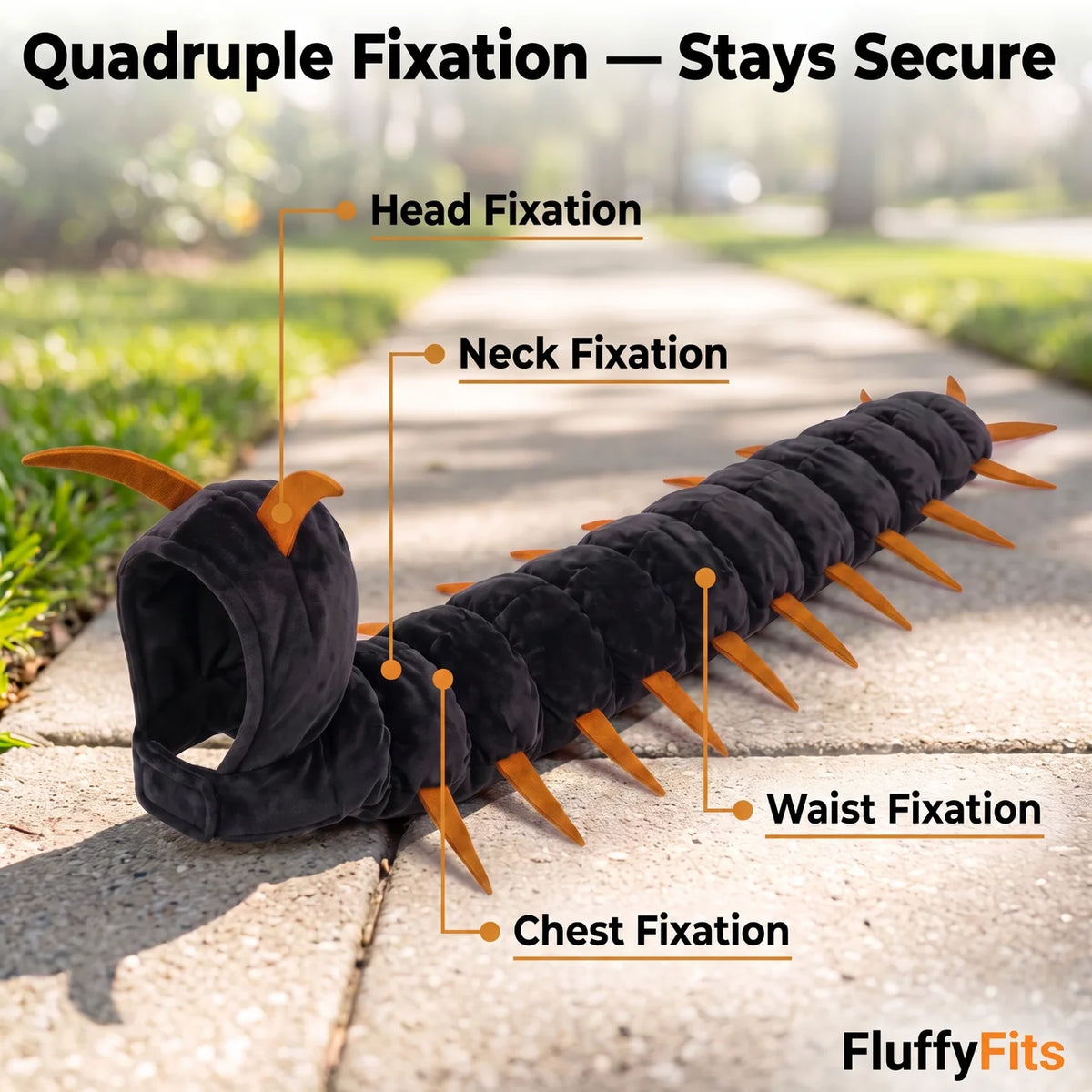 FluffyFit™ Cat Costume | Soft Plush Halloween Crawler, Easy On