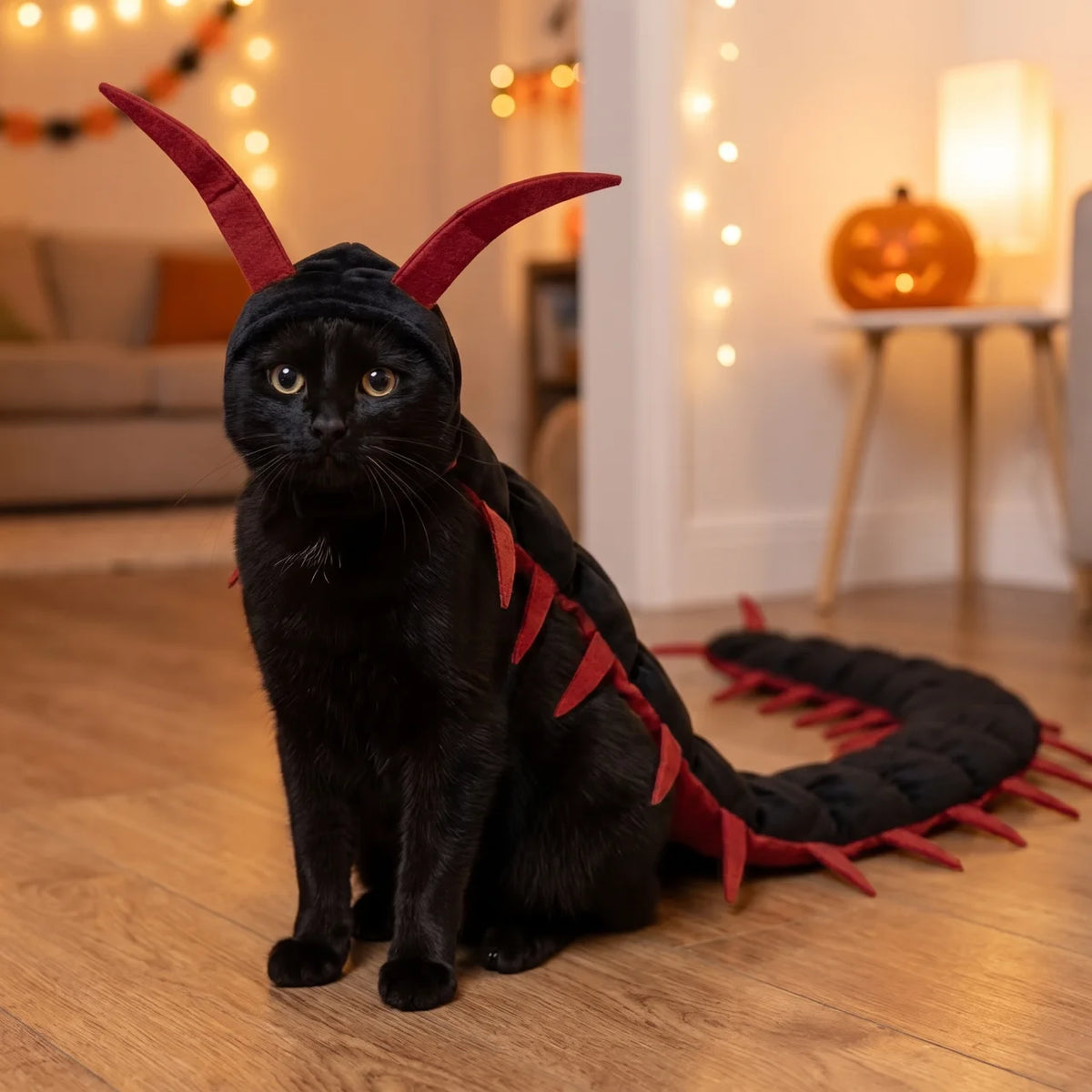FluffyFit™ Cat Costume | Soft Plush Halloween Crawler, Easy On