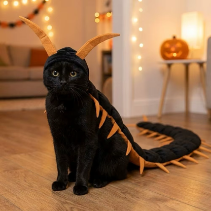 FluffyFit™ Cat Costume | Soft Plush Halloween Crawler, Easy On